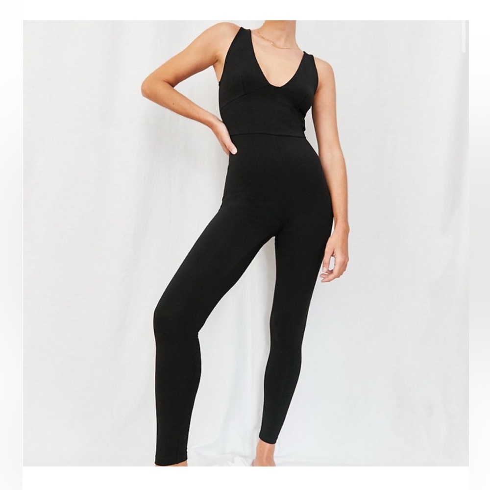 Babaton Jumpsuit with stitching detail and 7/8 legs